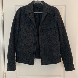 Theory Gray Wool Coat